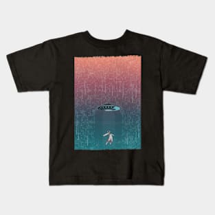 Mysterious Digital Rain Kids T-Shirt